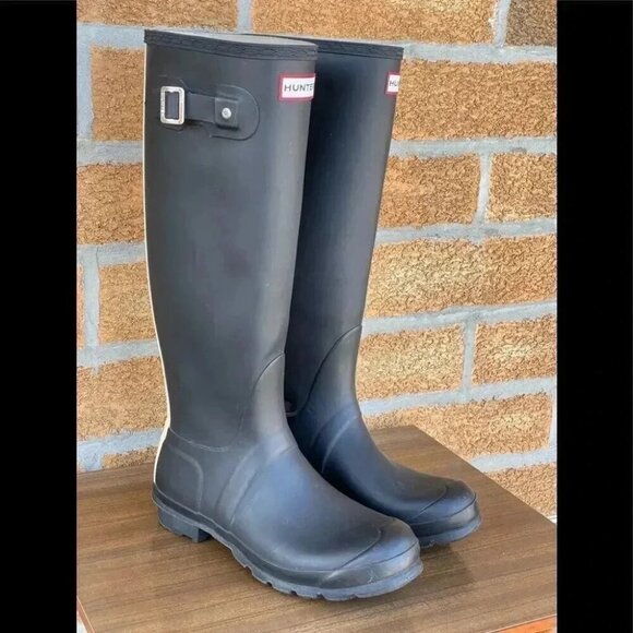 Hunter original stripe tall boots sz 8 - Picture 1 of 10